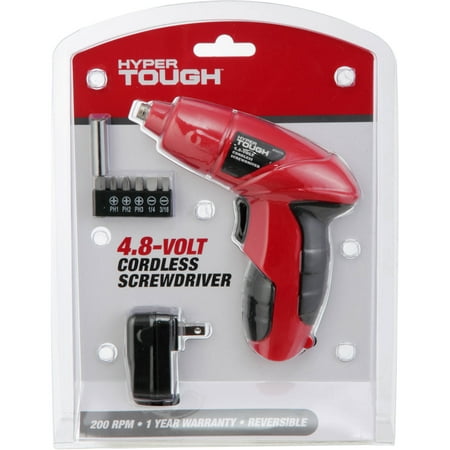 cordless screwdriver 8v electric hyper tough power battery powered ultra steel charger rechargeable precision tax tool drill