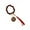 7, variant on Silicon Beads Wooden Disc Bracelet Tassel Keychain Wristlet Gift for Her Key Ring