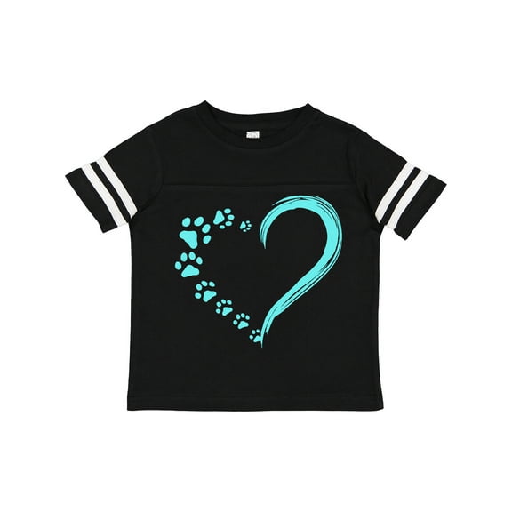 Inktastic Paw Print Heart Boys or Girls Toddler T-Shirt