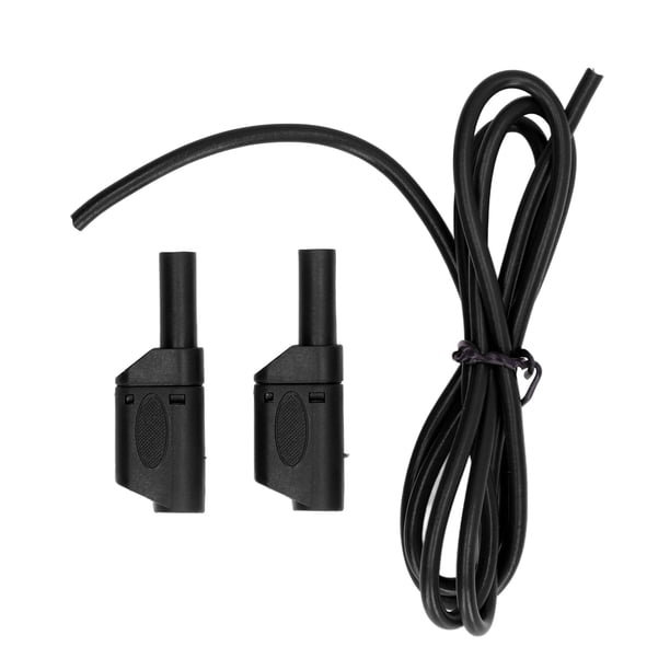 Kit De Cables De Prueba Eléctrica, Latón + PA Banana Plug Cable De Prueba Macho A Macho Fácil De Soldar Cabezal En Forma De Linterna De 4 Mm Para Baterías De Automóviles ANGGREK Negro