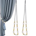 thumbnail image 1 of Miangastore Curtain Belt Crystal Design Curtain Tieback 2Pcs 3.1x0.8In, 1 of 9