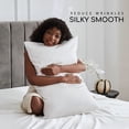 thumbnail image 4 of MR&HM Satin Sheet Set Queen 4 Pcs, Silky Elegant Luxurious Queen Size Bed Sheets, with Flat Sheet, Deep Pocket Fitted Sheet for Mattress and Matching Satin Pillow Cases (Queen Size, Ivory), 4 of 7