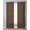 Dark Brown, variant on Dark Brown Rattan Sheer Curtains 84 Inch Length 2 Panels Set for Living Room/Bedroom, Vintage Abstract Wicker Texture Kitchen Curtains Grommet Semi-Sheer Curtains Drapes Window Treatments 52"x84"x2