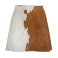 thumbnail image 6 of Cowhide brown and white Mini Skirt novelty in clothes Woman short skirt skirts for women, 6 of 7