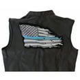 thumbnail image 4 of Thin Blue Line Flag Patch, Large Back Patches for Jackets and Vests, 4 of 5