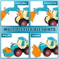 thumbnail image 3 of Juego de coches de juguete para desmontar camiones, construcción, construcción, arena, 4 unidades, 3 of 5