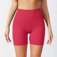 thumbnail image 6 of gbyLJF Womens High Waisted Shorts Ribbed Knit Biker Shorts Workout Shorts for Yoga Running Gym, 6 of 8