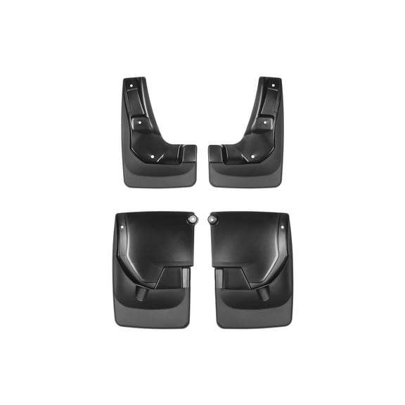 WeatherTech Custom No Drill Splash Guard MudFlaps compatible with 2013-2015 Toyota RAV4, Front & Rear Set - Black
