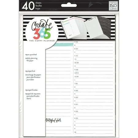 Classic Planner - The Happy Planner® Classic Daily Note Paper