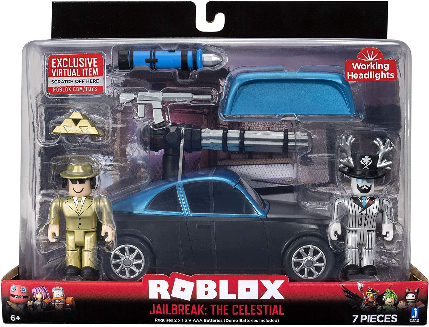 Roblox Action Collection Jailbreak The Celestial Deluxe Vehicle Includes Exclusive Virtual Item Walmart Com Walmart Com - roblox lunch box radio code
