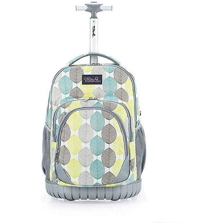 Tilami Kids Rolling Backpack 18 inch Boys and Girls Laptop