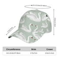 thumbnail image 2 of Rateoe White Birds Pattern Baseball Cap Outdoor Cap Mountain Dad Hat - Unstructured Soft Cotton Cap-Adjustable UV Protection Cap, 2 of 6