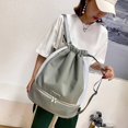 thumbnail image 3 of PENGXIANG Drawstring Backpack Adjustable Strap Basketball Bag for Women Men (Black), 3 of 7