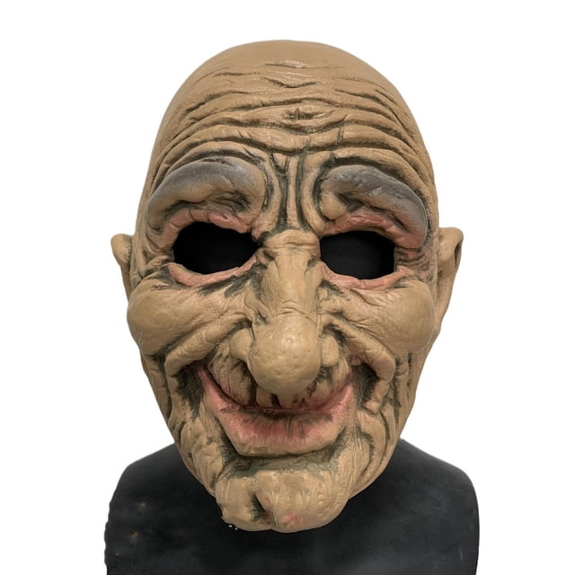 Máscara para cosplay, hombre viejo, calvo, Halloween, carnaval, látex