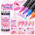 thumbnail image 6 of 12Pcs 24 Colors Dual-Tip Nail Art Pens Set, Precision Nail Painting Pens for Home & Salon Manicure, Quick-Drying & Travel-Friendly DIY Tool, Gift for Women, 15ml Each, 6 of 7