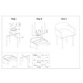 thumbnail image 3 of Chintaly Imports Fauteuil Pivotant Style Club, Chrome/gris, Lot de 2, 3 of 4