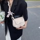 thumbnail image 4 of Bolso de hombro de PU nuevo de verano, bolso cuadrado pequeño, bolso de hombro de mujer blanco, 4 of 5