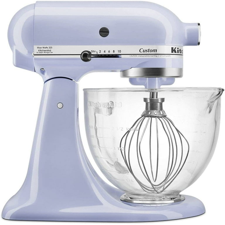 KitchenAid 5-Quart Tilt-Head Stand Mixer with Glass Bowl and Flex Edge  Beater - Silver - Yahoo Shopping
