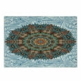 thumbnail image 1 of Mandala Cutting Board, Eastern Floral Round Ornament Influences on Marine Colored Backdrop, Decorative Tempered Glass Cutting and Serving Board, Small Size, Multicolor, by Ambesonne, 1 of 1