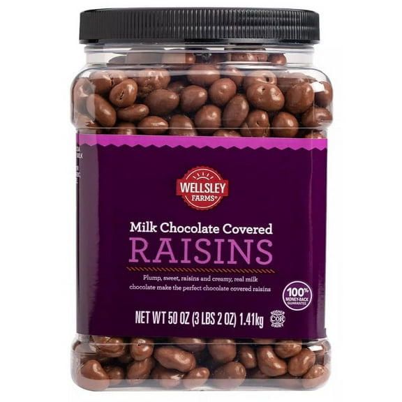 Wellsley Farms Milk Chocolate Covered Raisins, 50 oz.