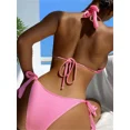 thumbnail image 3 of Traje baño triangular para mujer, trajes baño piezas, top halter, 3 of 5
