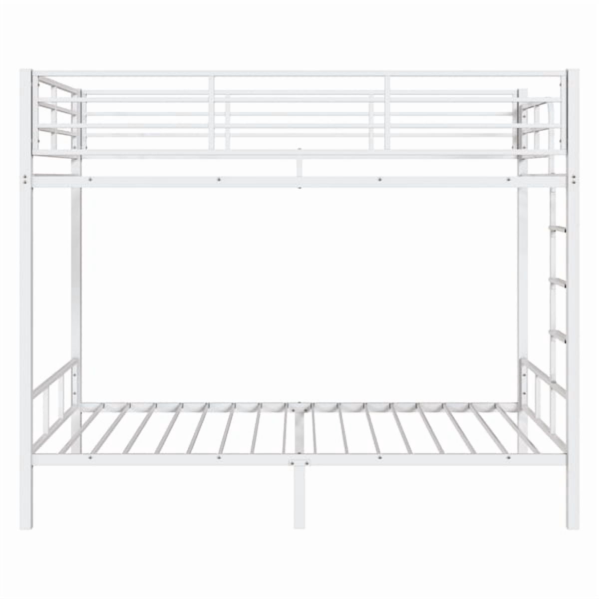 Alvantor Heavy Duty Twin Metal Bunk Bed With Safety Guard Rails & Ladder