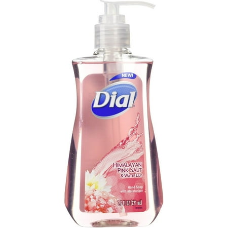Dial Antibacterial Hand Soap with Moisturizer Himalayan Pink Salt & Water Lily 7.50 oz (Pack of