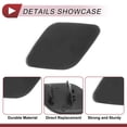 thumbnail image 4 of Tapa de boquilla de lavaparabrisas del lado izquierdo delantero Unique Bargains No.51657052427, cubierta de recorte de parachoques para BMW X6 2008-2014 3.0L L6, 4.4L V8 de plástico negro, 4 of 7