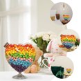 thumbnail image 2 of SHOWERORO Transparent HeartShaped Glass jar with Cork Stopper for Storage in Kitchen or Pantry 4.3 x 3.5 inches, 2 of 8