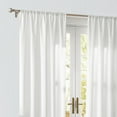 thumbnail image 4 of CANNON Solid Cotton Percale White 50x96 Window Curtain Pair, Solid Color Themed, Oeko-TEX Certified Confidence, 4 of 5