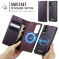 thumbnail image 2 of ShieldFlex for Samsung Galaxy S25 Edge Case Detachable Wallet Case with Card Holder, 2 in 1 PU Leather Flip Folio with RFID Blocking Stand Shockproof Phone Cover 6.7 Inch 2025,Purple, 2 of 7