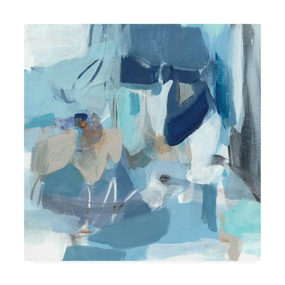 Trademark Fine Art 'Blue Monday Brush' Canvas Art by Christina Long