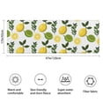 thumbnail image 3 of Yellow Lemon Fruits White Pattern Bathroom Rugs Mat,Non Slip Microfiber Bathroom Rug,Rubber Backing,Soft Bathroom Mats for Bathroom Floor,Tub and Shower,47x17in(120x43cm), 3 of 5