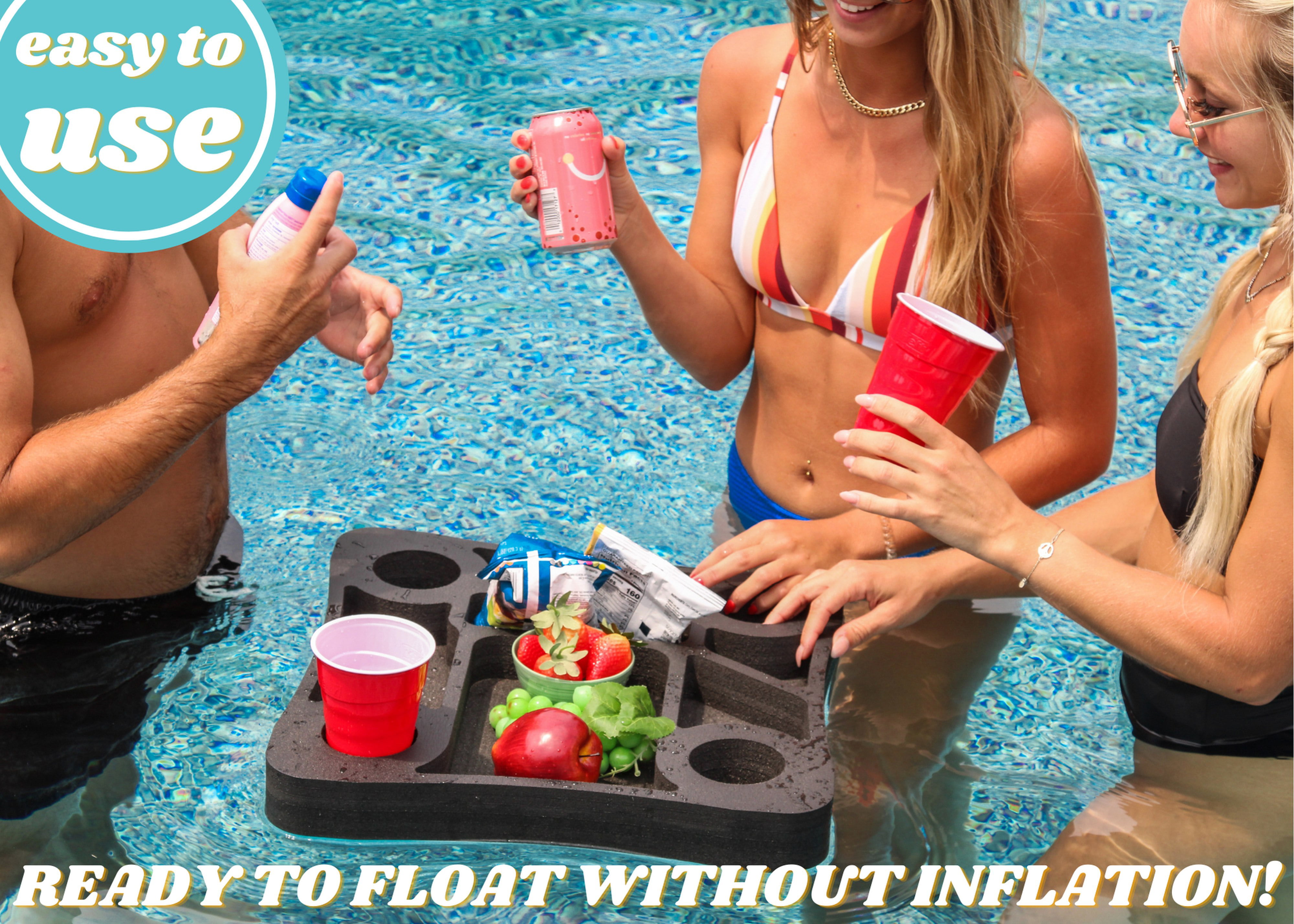 Off Road Tire Shaped Drink Holder Table Tray Pool or Beach Party Float –