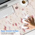 thumbnail image 2 of Long Mouse Pads for Desk,Pioneer Flower Floral Print Pattern Desk Mats on Top Of Desks, Desk Mouse Pad Extra Large with 3mm Non-Slip Base and Stitched Edge for Gaming,Office,Work,Home 47.3"x23.6", 2 of 6
