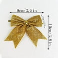 thumbnail image 4 of Homirary 16pcs Christmas Bows, Christmas Bow Tree Topper with Gold Twist Ties, One Size, 4 of 6