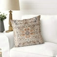 thumbnail image 6 of Boho Throw Pillow Covers 16x16 inch Set of 2 Ethnic Floral Cotton Short Plush Square Cushion Cover Standard Pillowcase for Men Women Home Decorative Sofa Armchair Bedroom Livingroom, 6 of 6