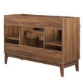 thumbnail image 6 of Vanity Cabinet (Sink not included), Walnut, Wood, Mid Century Hotel Bedroom Bathroom, Modern Contemporary HB33350, 6 of 11