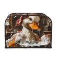 thumbnail image 2 of Balery Cartoon Scottish Duck Pattern Oven Cover Kitchen Bread Machine Protector, 4 Slice Toaster Cover for Home, Anti Dust Fingerprint Coaster Cover, 2 of 7