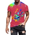 thumbnail image 1 of Playeras De Compresión Para Hombre, Camisa Holgada Informal Hawaiana Con Estampado De Música, Camisa De Manga Corta Con Cuello Vuelto, 1 of 4