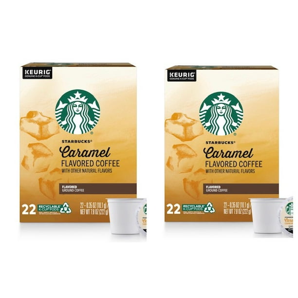 Starbucks Coffee Caramel K Cups Pack of 2 Boxes 44 K Cups Total