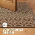 thumbnail image 4 of PABUBE Doormat for Inside, Durable Dirt Trapper Welcome Mat for Inside, Low Pile Indoor Doormat, Non Slip Entry Rugs for Inside, Brown, 18" x 30", 4 of 7