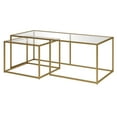 thumbnail image 5 of Evelyn&Zoe Kennedy Rectangular Nested Coffee Table, Brass, 5 of 10