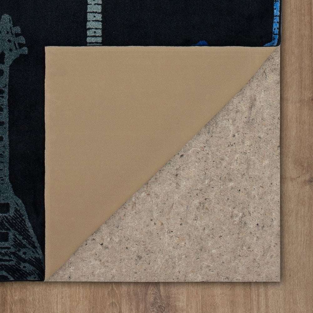 Mohawk Home Guitar Montage Printed Indoor Area Rug in Blue, 5'x8'