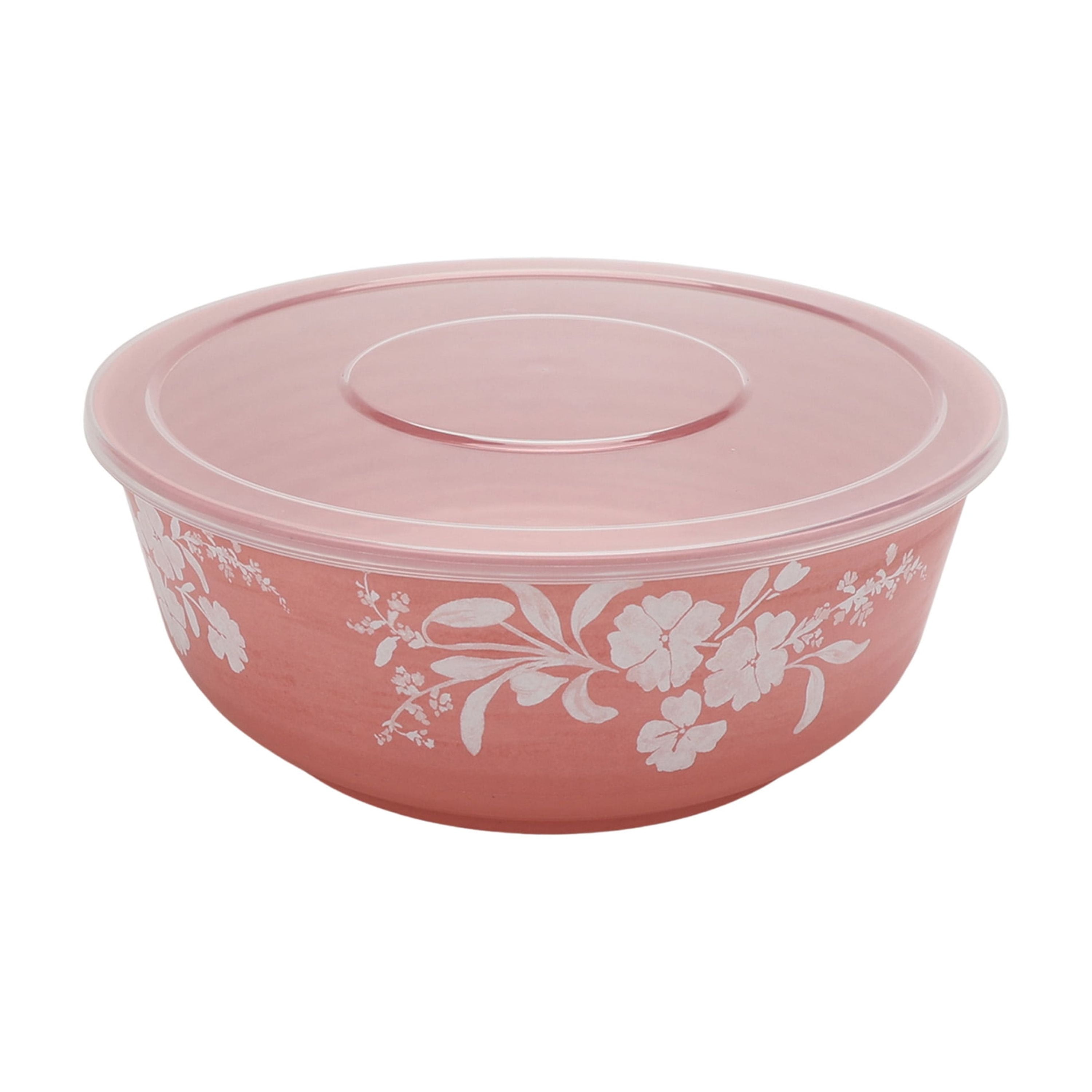 The Pioneer Woman Daisy 6-Piece Bamboo Melamine Bowl Set with Lids, Multicolor