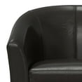 thumbnail image 6 of Austin 30 inch Wide Contemporary Tub Chair in Brown Vegan Faux Leather, 6 of 11