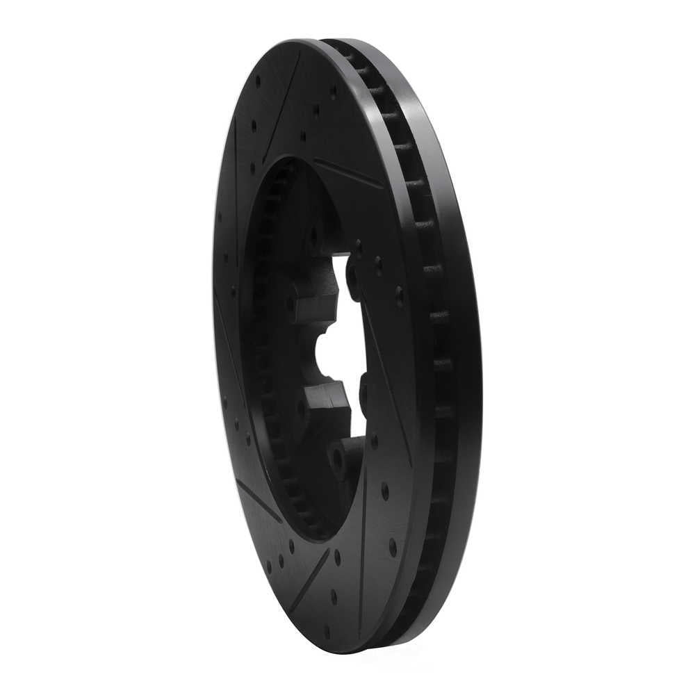 Dynamic Friction Company 633-48057R DFC Brake Rotor - Drilled And Slotted - Black