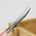 thumbnail image 2 of LEEYNEER Pink Curved Sewing Scissors with Pointed Tip  DIY Craft Thread Cutting Needlework 4 5 Inch and 3, 2 of 8