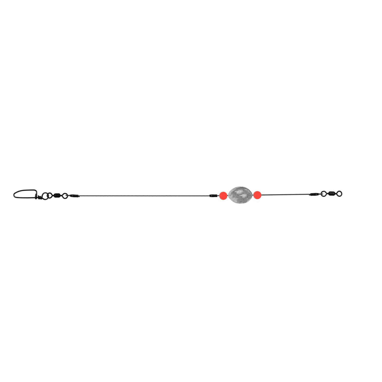 Tsunami Black Wire Egg Sinker Fishing Rig 1.5 oz. – 2 Pack