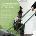 thumbnail image 6 of Outsunny 20-Inch Push/Tow Behind Lawn Roller Filled with 16 Gal Water or Sand, Perfect for Flattening Sod in the Garden, 6 of 10